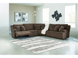 Top Tier Chocolate 5-Piece Reclining Sectional