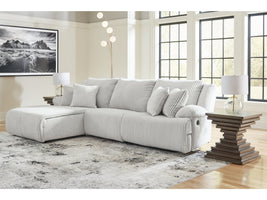 Top Tier Left Shape Alloy 3-Piece Sectional Sofa Chaise
