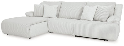 Top Tier Left Shape Alloy 3-Piece Sectional Sofa Chaise