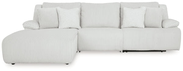 Top Tier Left Shape Alloy 3-Piece Sectional Sofa Chaise