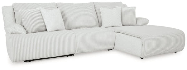 Top Tier Right Shape Alloy 3-Piece Sectional Sofa Chaise