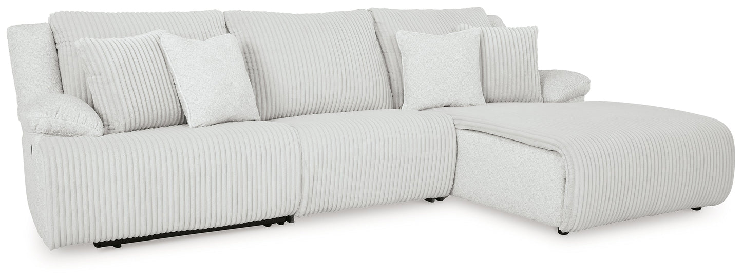 Top Tier Right Shape Alloy 3-Piece Sectional Sofa Chaise