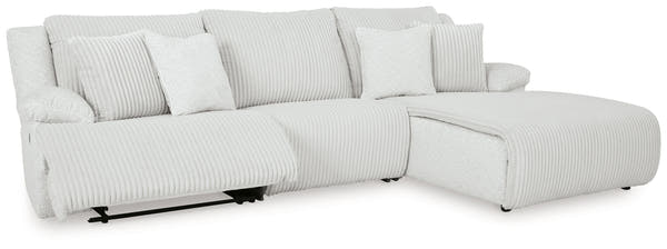Top Tier Right Shape Alloy 3-Piece Sectional Sofa Chaise