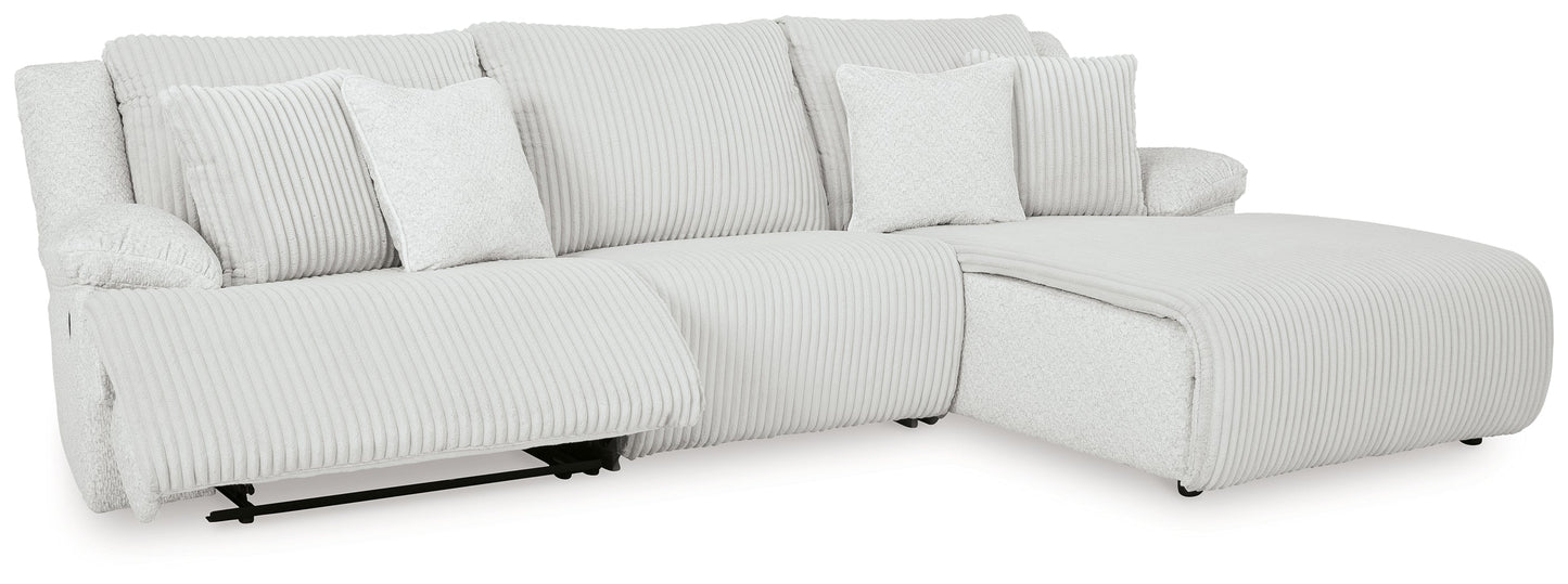 Top Tier Right Shape Alloy 3-Piece Sectional Sofa Chaise