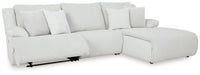Top Tier Right Shape Alloy 3-Piece Sectional Sofa Chaise