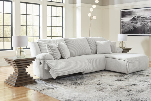 Top Tier Right Shape Alloy 3-Piece Sectional Sofa Chaise