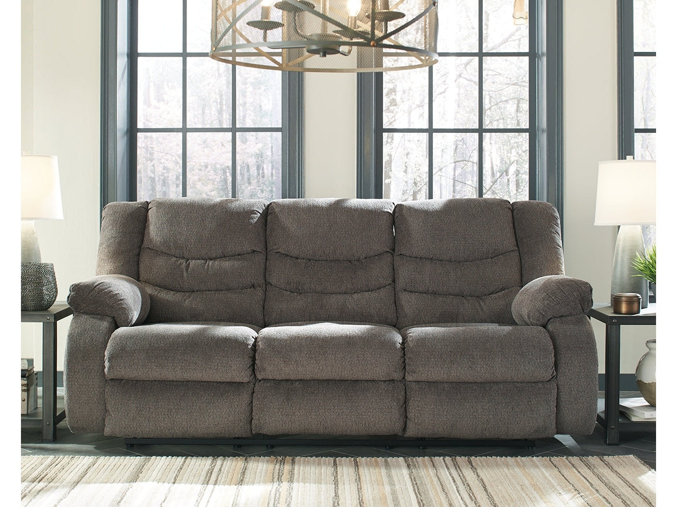 Tulen Gray Manual Reclining Sofa
