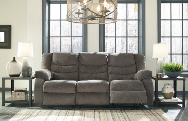Tulen Gray Manual Reclining Sofa
