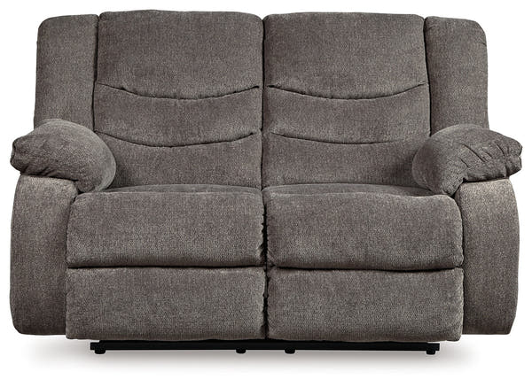 Tulen Gray Reclining Loveseats (Set of 2)