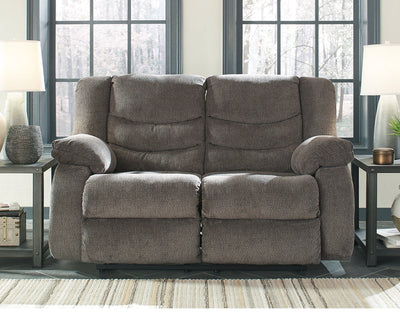 Tulen Gray Reclining Loveseats (Set of 2)