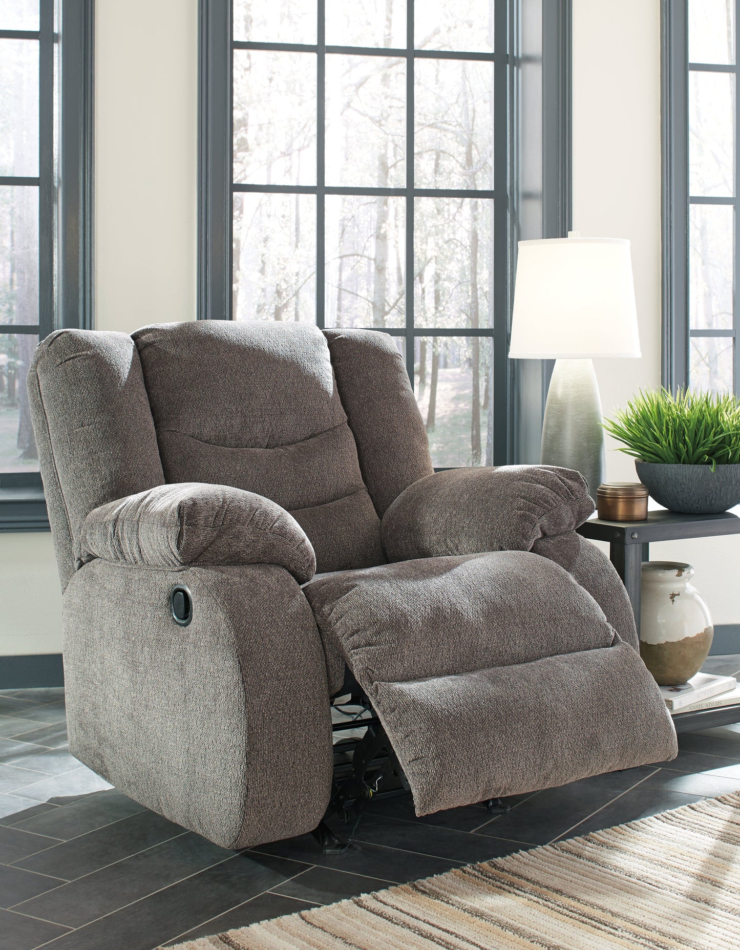 Tulen Gray Reclining Sofa and Recliner