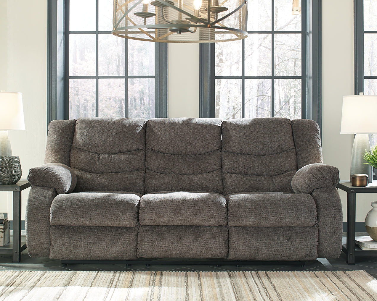 Tulen Gray Reclining Sofa and Recliner
