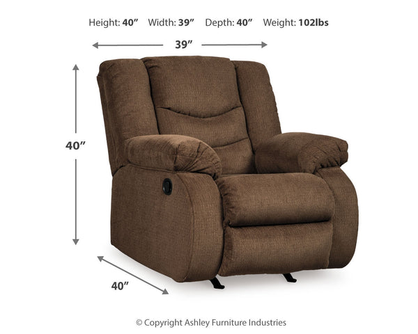 Tulen Gray Rocker Recliner