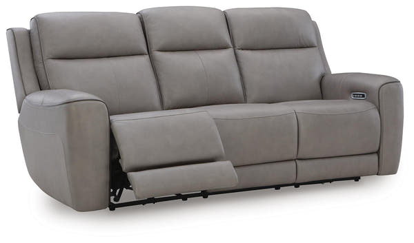 5Z-Comfort Coin Power Reclining Sofa with Adjustable Headrest