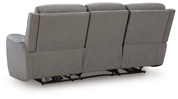 5Z-Comfort Coin Power Reclining Sofa with Adjustable Headrest