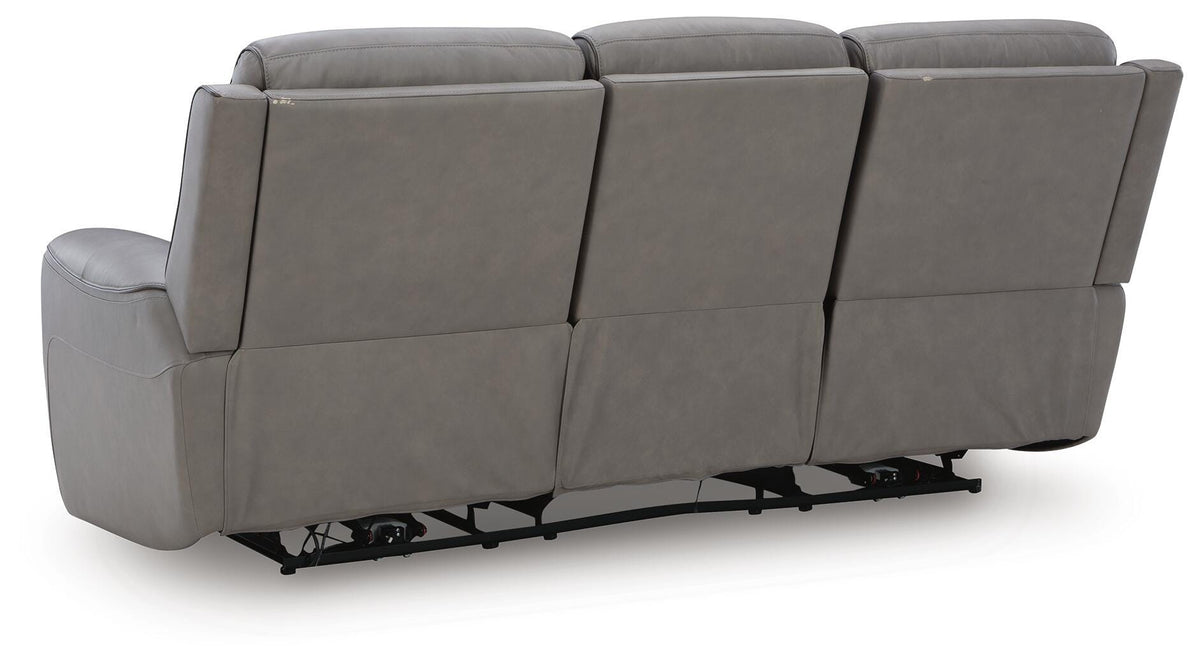 5Z-Comfort Coin Power Reclining Sofa with Adjustable Headrest