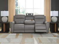 5Z-Comfort Coin Power Reclining Sofa with Adjustable Headrest