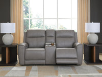 5Z-Comfort Coin Power Reclining Loveseat with Console