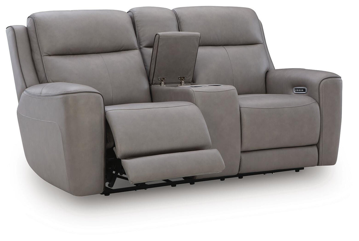 5Z-Comfort Coin Power Reclining Loveseat with Console