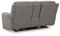 5Z-Comfort Coin Power Reclining Loveseat with Console