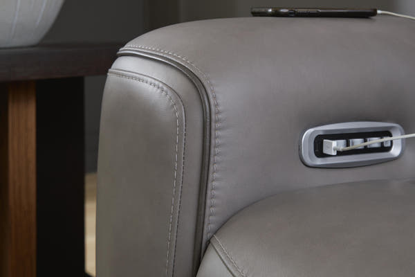 5Z-Comfort Coin Power Reclining Sofa with Adjustable Headrest