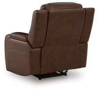 Knightington Brown Power Recliner with Audio Seating