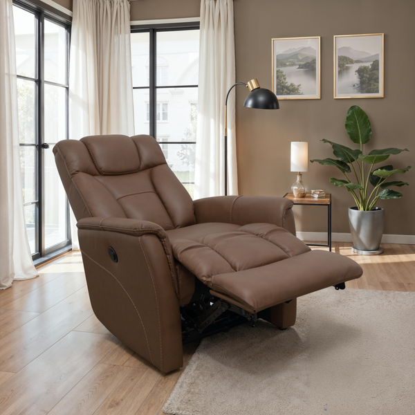 Power Recliner with Manual Adjustable Headrest and Power Footrest