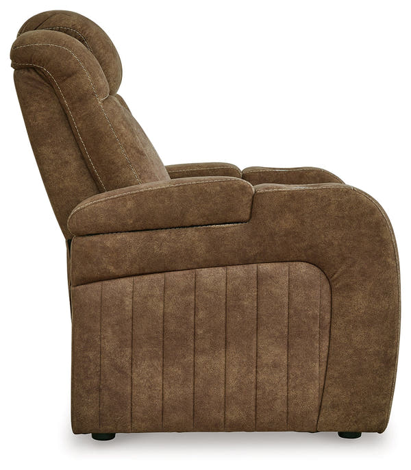 Wolfridge Brindle Power Reclining Sofa and Power Recliner