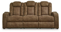 Wolfridge Brindle Power Reclining Sofa and Power Recliner