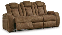 Wolfridge Brindle Power Reclining Sofa and Power Recliner