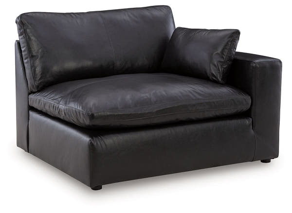 Emilia Black Leather Modular Sectional Units