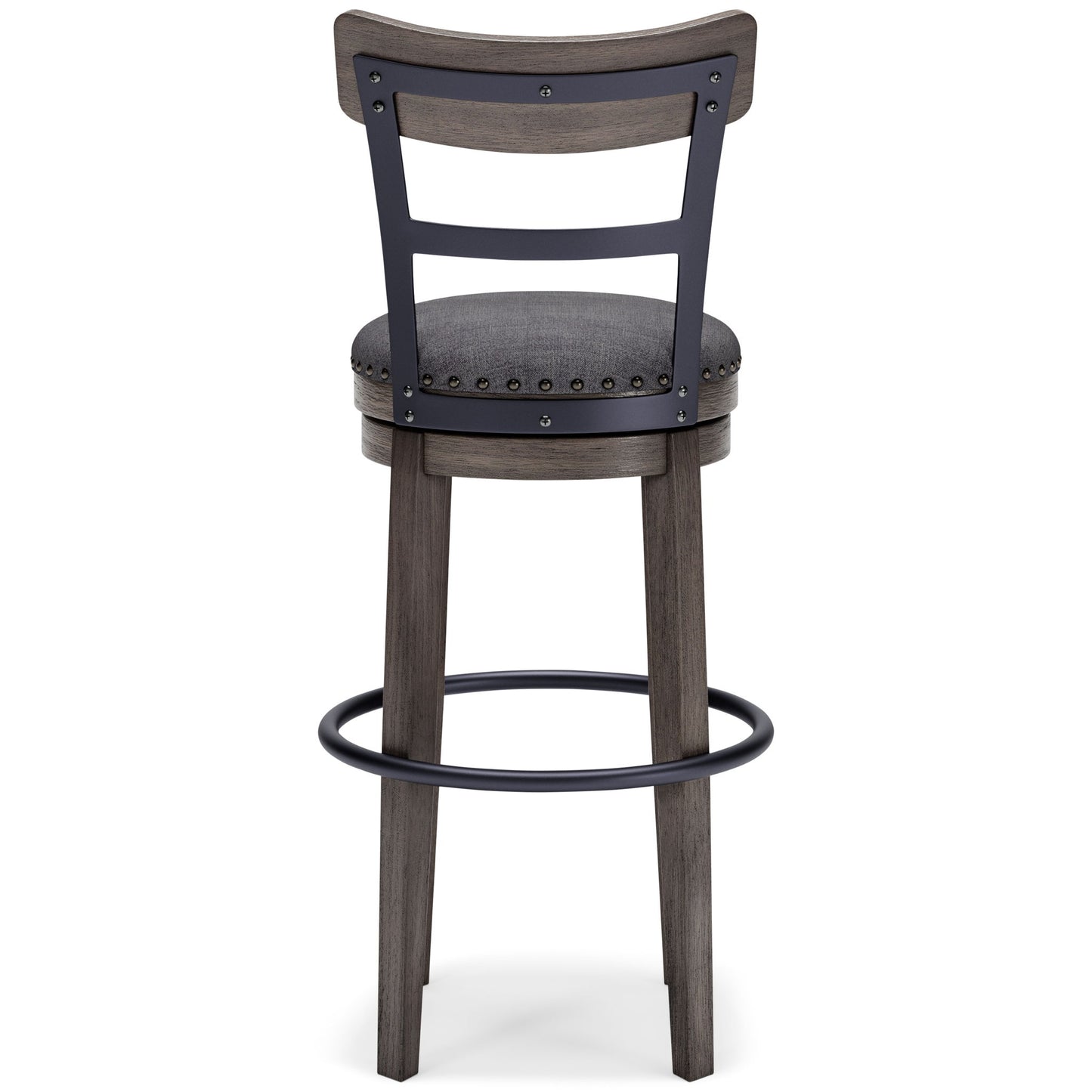 Caitbrook - Tall UPH Swivel Barstool - Gray