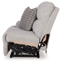 Ashley Acklen Place LAF Zero Wall Power Recliner - Pewter