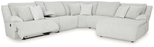 Top Tier Alloy 5-Piece Reclining Sectional with Rocker Recliner