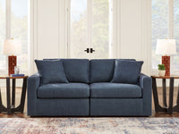 Modmax - 2-Piece Sectional Loveseat - Fabric - Ink