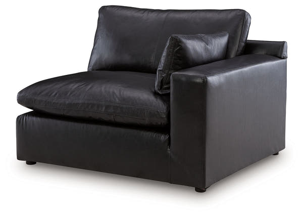 Emilia Black Leather Modular Sectional Units