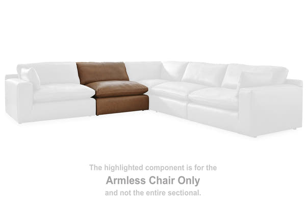 Emilia Caramel Leather Modular Sectional Units