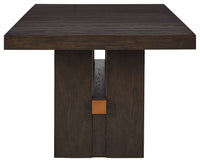 Burkhaus - Rectangular Dining Room Extension Table - Dark Brown