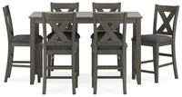 Caitbrook Gray Counter-Height Dining Set