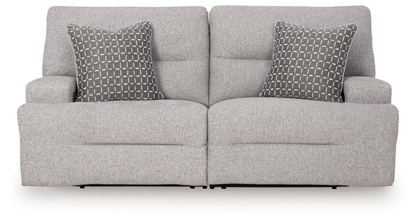 Ashley Acklen Place Pewter 2 Piece Power Reclining Sectional Sofa