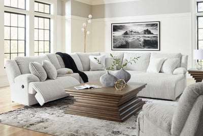 Top Tier Alloy 5-Piece Reclining Sectional with Rocker Recliner