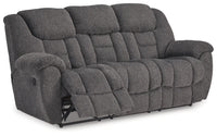 Ashley Foreside Reclining Sofa - Charcoal