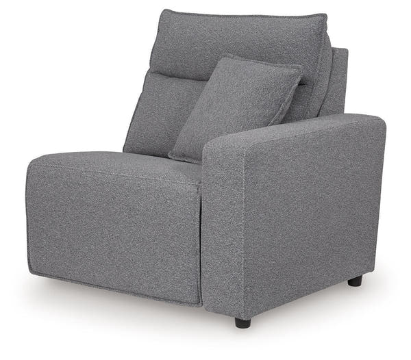 Modmax II Salt and Pepper right-arm facing zero wall power recliner