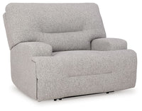 Acklen Place - 4 Pc. - 3-Piece Power Reclining Sectional Sofa With Raf Chaise, Wide Seat Power Recliner - Pewter