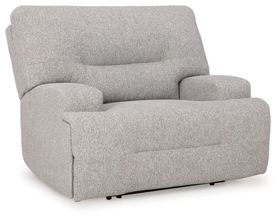 Acklen Place Pewter Wide Seat Power Recliner