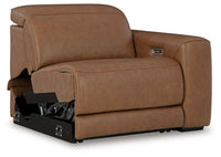 Magic Man Caramel right-arm facing zero wall power recliner