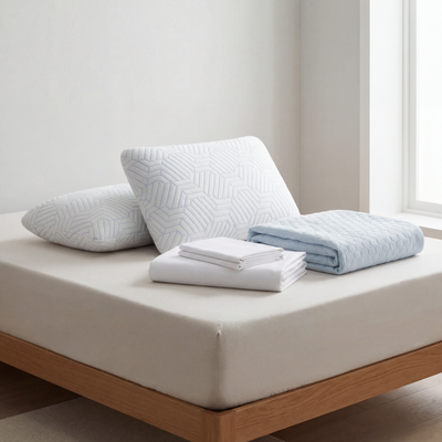 The Cooling Pillow & Sheet Set