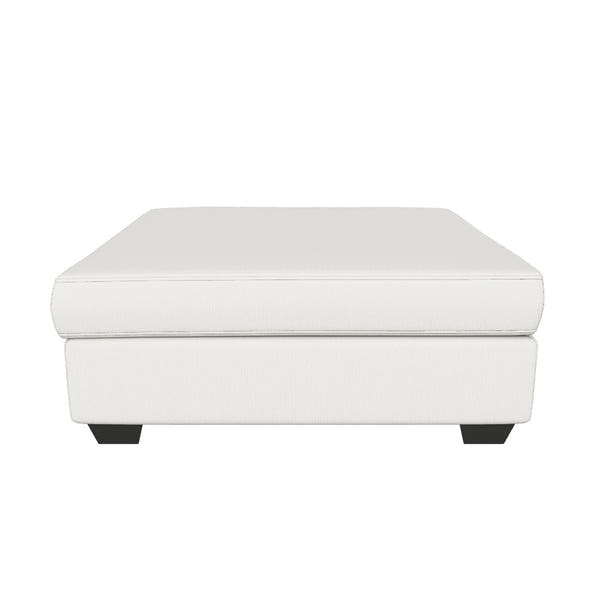 Rawcliffe Parchment Oversized Accent Ottoman - 3D model