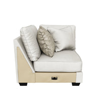 Rawcliffe Parchment 4pc Sectional Sofa — Wedge (one piece of this set), 3D model