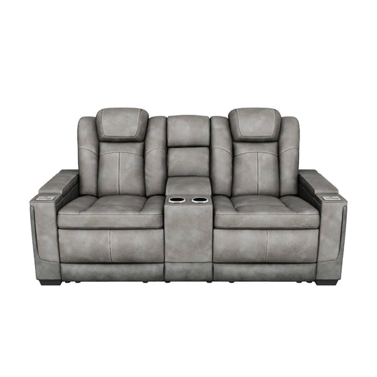 DuraPella Slate Box-Arm Reclining Living Room Set — Power Reclining Loveseat (one piece of this set), 3D model